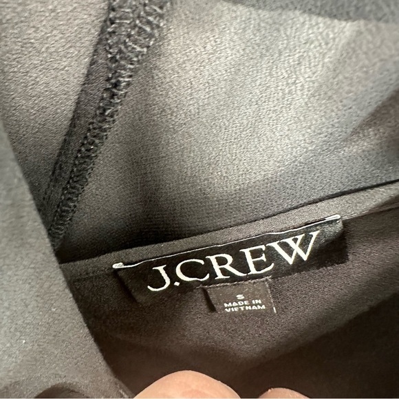 J. Crew All Over Ruffle Chiffon Blouse Sheer Layered Romantic Delicate Black S - Picture 5 of 7